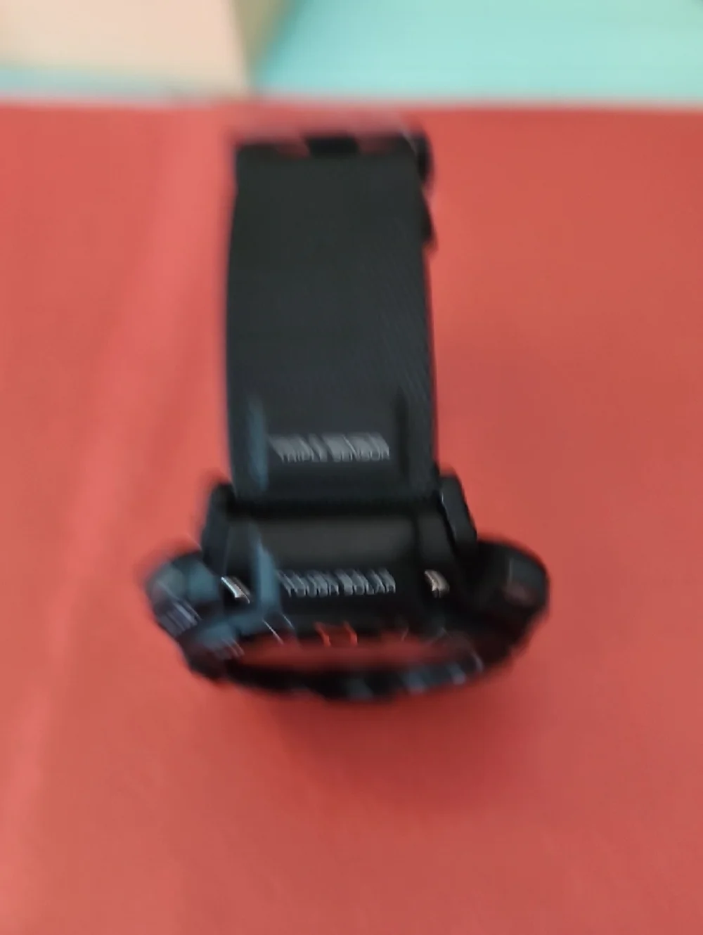 Casio Pro Trek Watch in Black with Orange Accents